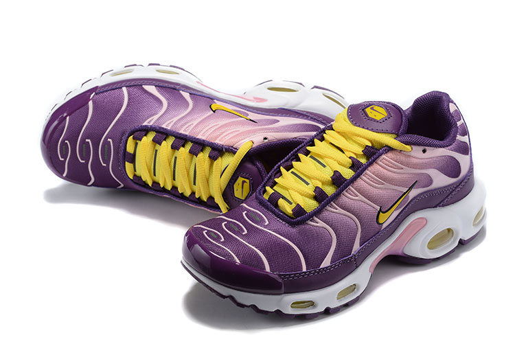 2020 Women Nike Air Max PLUS TN Purple Yellow White Shoes